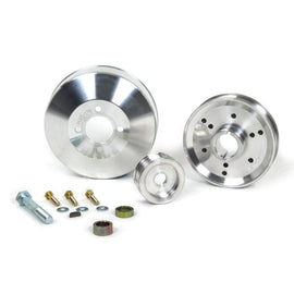 BBK 96-01 Mustang 4.6 GT Cobra Underdrive Pulley Kit - Lightweight CNC Billet Aluminum (3pc) - Corvette Realm