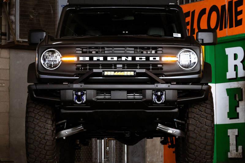 DV8 Offroad 21-22 Ford Bronco Factory Modular Front Bumper Bull Bar - Corvette Realm