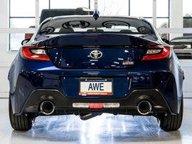 AWE Subaru BRZ/ Toyota GR86/ Toyota 86 Touring Edition Cat-Back Exhaust- Chrome Silver Tips - Corvette Realm