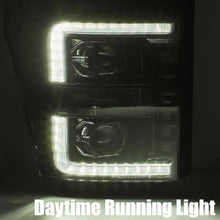 Load image into Gallery viewer, AlphaRex 11-16 Ford F-350 SD LUXX LED Proj Headlights Plank Style Alpha Blk w/Activ Light/Seq Signal - Corvette Realm