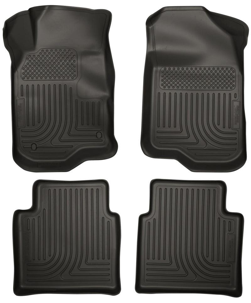 Husky Liners 08-12 Chevy Malibu/07-09 Saturn Aura WeatherBeater Combo Black Floor Liners - Corvette Realm