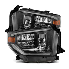 Load image into Gallery viewer, AlphaRex 14-21 Toyota Tundra MK II LUXX Series Crystal Headlights Alpha Black