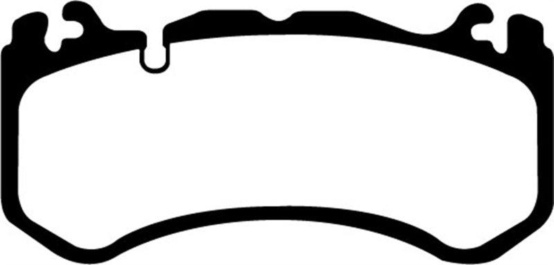 EBC 12+ Maserati Quattroporte 3.8 Twin Turbo Yellowstuff Front Brake Pads - Corvette Realm