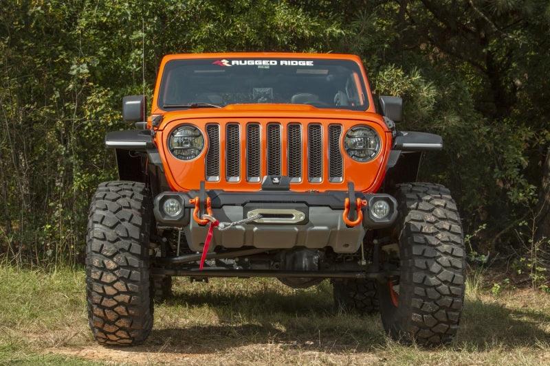 Rugged Ridge Stubby Venator Front Bumper 18-20 Jeep Wrangler JL/JT - Corvette Realm