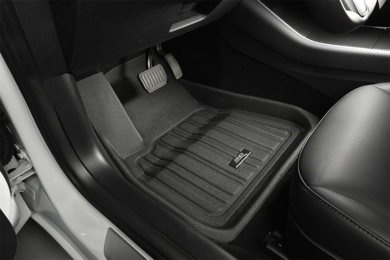 3D MAXpider 2020-2022 Tesla Model 3 Elitect 1st & 2nd Row Floormats - Black - Corvette Realm