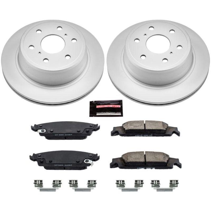 Power Stop 15-19 Cadillac Escalade Rear Z17 Evolution Geomet Coated Brake Kit - Corvette Realm