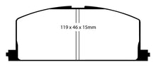 Load image into Gallery viewer, EBC 83-86 Toyota Camry 2.0 Redstuff Front Brake Pads - Corvette Realm