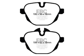 EBC 11+ BMW X3 2.0 Turbo (F25) Redstuff Rear Brake Pads - Corvette Realm