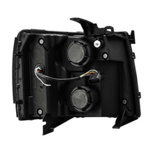 Load image into Gallery viewer, AlphaRex 07-13 Chevy 1500 LUXX LED Proj Headlights Plank Style Jet Blk w/ Activ Light/Seq Signal/DRL - Corvette Realm