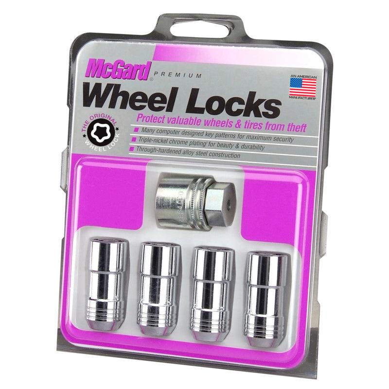 McGard Wheel Lock Nut Set - 4pk. (Cone Seat) M14X2.0 / 13/16 Hex / 2.25in. Length - Chrome - Corvette Realm