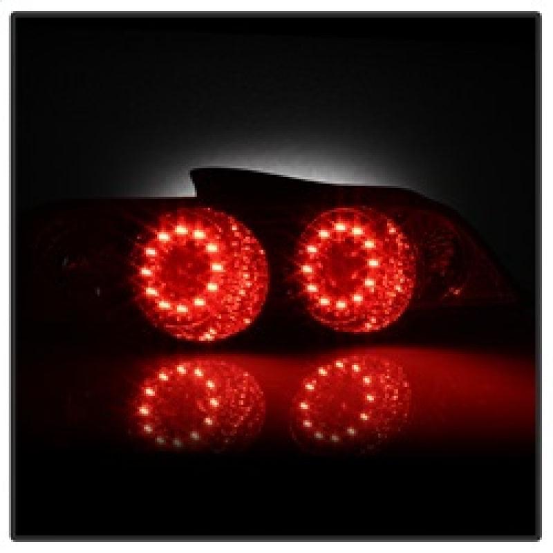 Spyder Acura RSX 02-04 LED Tail Lights Red Clear ALT-YD-ARSX02-LED-RC - Corvette Realm