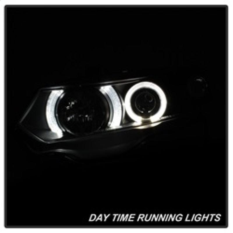 Spyder Honda Civic 06-08 2Dr Projector Headlights LED Halo Black High H1 Low H1 PRO-YD-HC06-2D-HL-BK - Corvette Realm