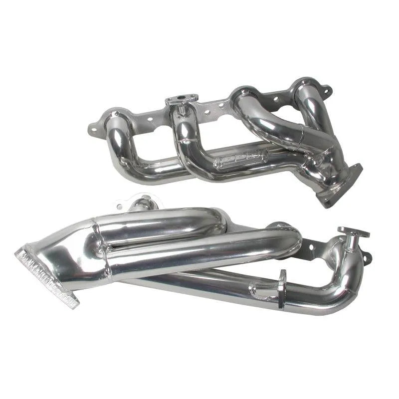BBK 99-04 GM Truck SUV 4.8 5.3 Shorty Tuned Length Exhaust Headers - 1-3/4 Silver Ceramic - Corvette Realm