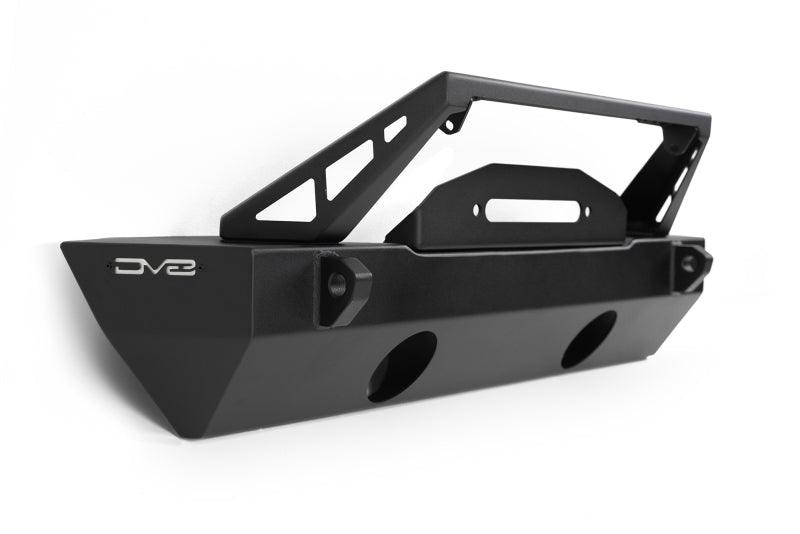 DV8 Offroad 07-23 Jeep Wrangler/Gladiator JT/JK/JL FS-25 Stubby Front Bumper w/Plated Bull Bar - Corvette Realm