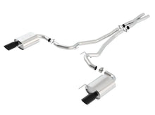 Load image into Gallery viewer, Borla 15-17 Ford Mustang GT 5.0L V8 MT/AT  S-Type Cat-Back Exhaust 2.5in pipe 4in tip (Black Chrome)
