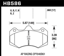 Load image into Gallery viewer, Hawk AP Racing CP7040 Performance Ceramic Street Brake Pads - Corvette Realm