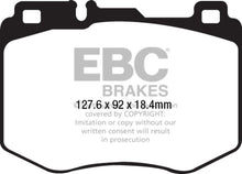 Load image into Gallery viewer, EBC 15-16 Mercedes-Benz C400 (W205) 3.0 Twin Turbo 4-Matic Yellowstuff Front Brake Pads - Corvette Realm