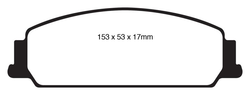 EBC 08-10 Pontiac G8 3.6 Redstuff Front Brake Pads - Corvette Realm