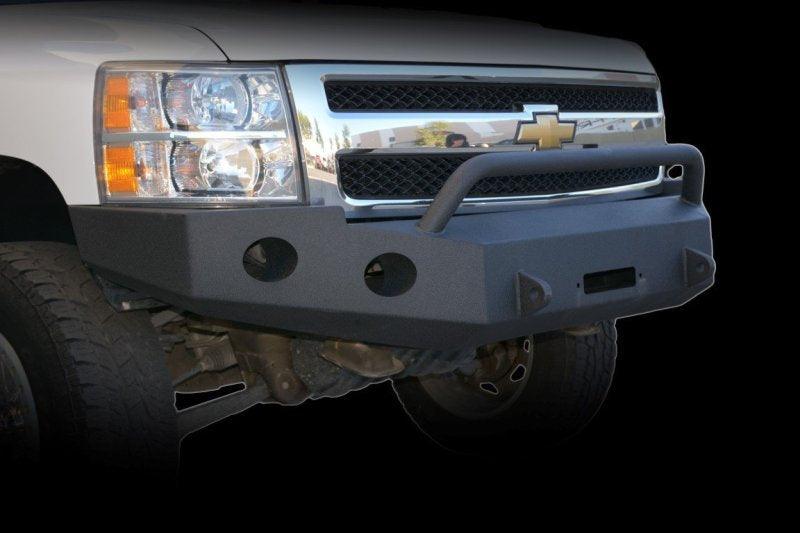 DV8 Offroad 07-13 Chevrolet Silverado 1500 Front Bumper - Black Powdercoat - Corvette Realm