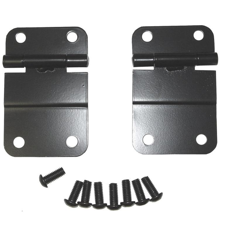 Rugged Ridge 76-86 Jeep CJ Black Lower Tailgate Hinge Set - Corvette Realm