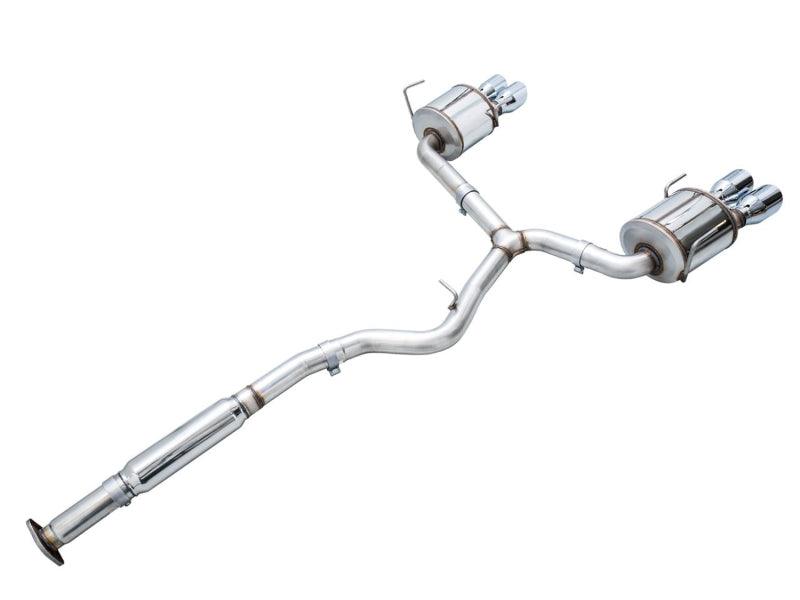 AWE Tuning 2022+ VB Subaru WRX Touring Edition Exhaust - Chrome Silver Tips - Corvette Realm