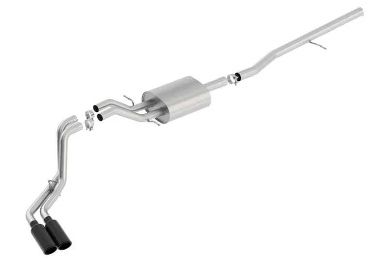Borla  14-19 Silverado / Sierra 1500 Std Bed/CC Short Bed 143.5in WB Side Exit S-Type Cat-Back Exhaust Black Tips
