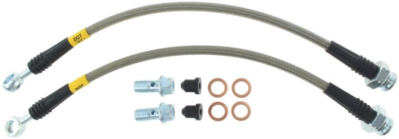 StopTech 89-98 Nissan 240SX (OE Upgrade) Stainless Steel Rear Brake Lines - Corvette Realm