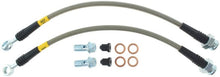 Load image into Gallery viewer, StopTech 89-98 Nissan 240SX (OE Upgrade) Stainless Steel Rear Brake Lines - Corvette Realm