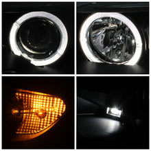 Load image into Gallery viewer, Spyder BMW E46 3-Series 04-06 2 DR Projector Halogen Model- LED Halo Blk PRO-YD-BMWE4604-2DR-HL-BK