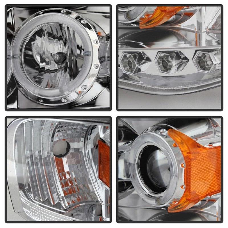 Spyder Dodge Ram 1500 02-05/Ram 2500 03-05 Projector Headlights LED Halo LED Chrm PRO-YD-DR02-HL-C - Corvette Realm