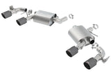 Borla 16-24 Chevrolet Camaro SS AT/MT RWD S-type Exhaust (w/ Dual Mode Valves) - Black CF Tip