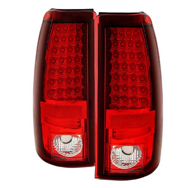 Spyder Chevy Silverado 1500 03-06 (Not Fit Stepside)LED Tail Lights Red Clear ALT-YD-CS03-LED-RC - Corvette Realm