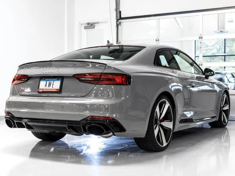 AWE Tuning Audi B9 RS5 Touring Edition Exhaust - w/ Diamond Black RS Tips - Corvette Realm