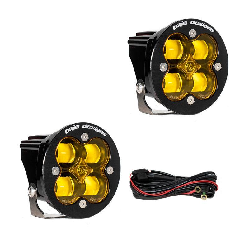 Baja Designs Squadron R SAE LED Spot Light - Amber - Pair - Corvette Realm