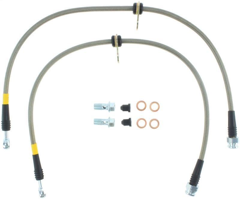 StopTech 06+ Civic Si Stainless Steel Front Brake Lines - Corvette Realm