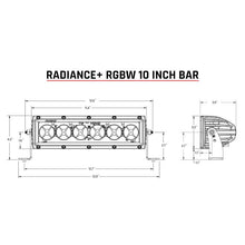 Load image into Gallery viewer, Rigid Industries Radiance+ 10in. RGBW Light Bar - Corvette Realm