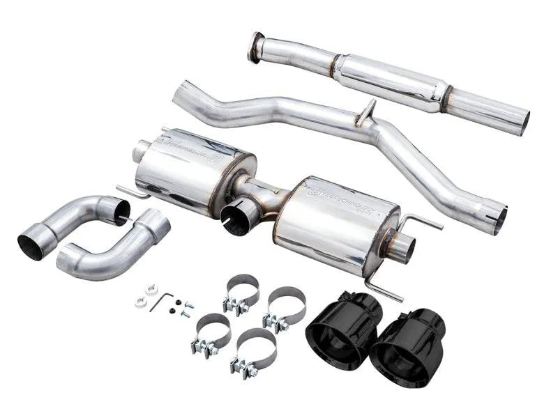 AWE Subaru BRZ/ Toyota GR86/ Toyota 86 Touring Edition Cat-Back Exhaust- Diamond Black Tips - Corvette Realm