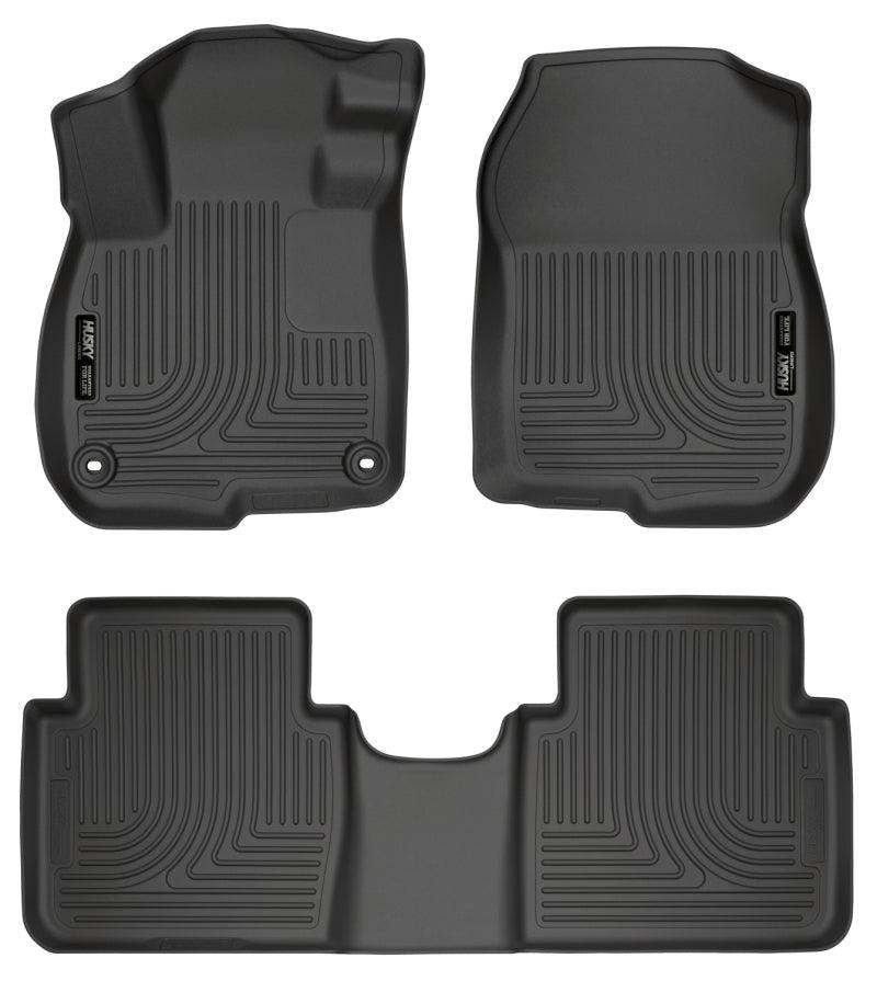 Husky Liners 2017 Honda CR-V Weatherbeater Black Front & 2nd Seat Floor Liners - Corvette Realm