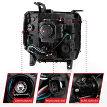 Load image into Gallery viewer, ANZO 2016-2019 Gmc Sierra 1500 Projector Headlight Plank Style Black w/ Sequential Amber Signal - Corvette Realm