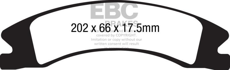 EBC 15+ Cadillac Escalade Ext/Esv 6.2 2WD Greenstuff Front Brake Pads - Corvette Realm