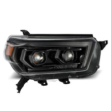 Load image into Gallery viewer, AlphaRex 10-13 Toyota 4Runner LUXX LED Proj Headlights Plank Style Alpha Black w/Seq Signal/DRL - Corvette Realm