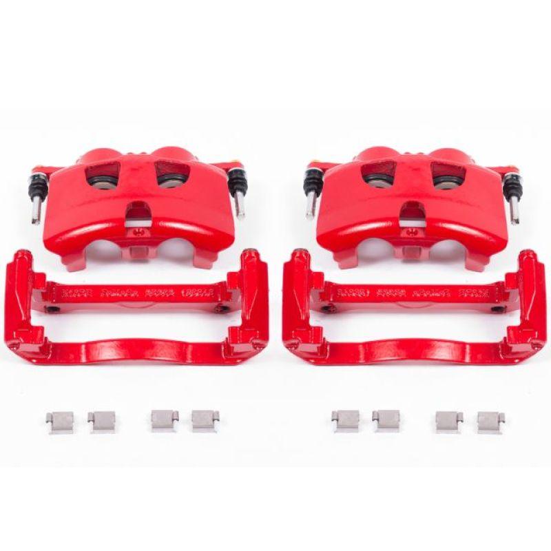 Power Stop 12-19 Ford F-150 Front Red Calipers w/Brackets - Pair - Corvette Realm