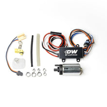 Load image into Gallery viewer, DeatschWerks DW440 440lph Brushless Fuel Pump w/ PWM Controller &amp; Install Kit 2015+ Ford Mustang GT - Corvette Realm