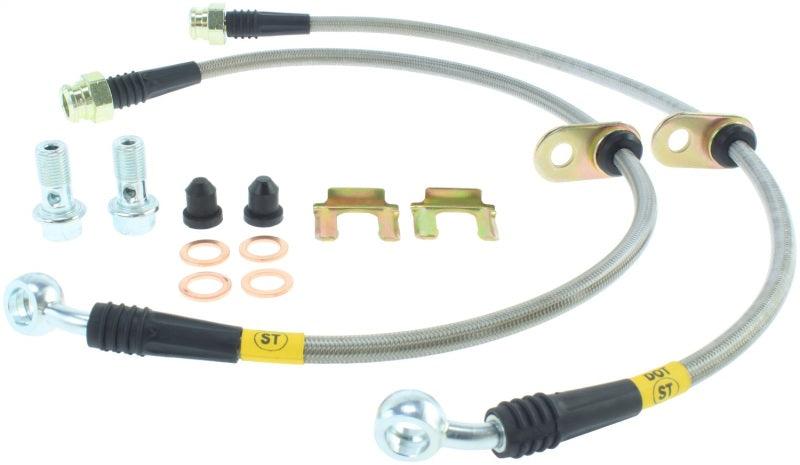 StopTech 04-07 STi & 06-07 WRX Stainless Steel Front Brake Lines - Corvette Realm