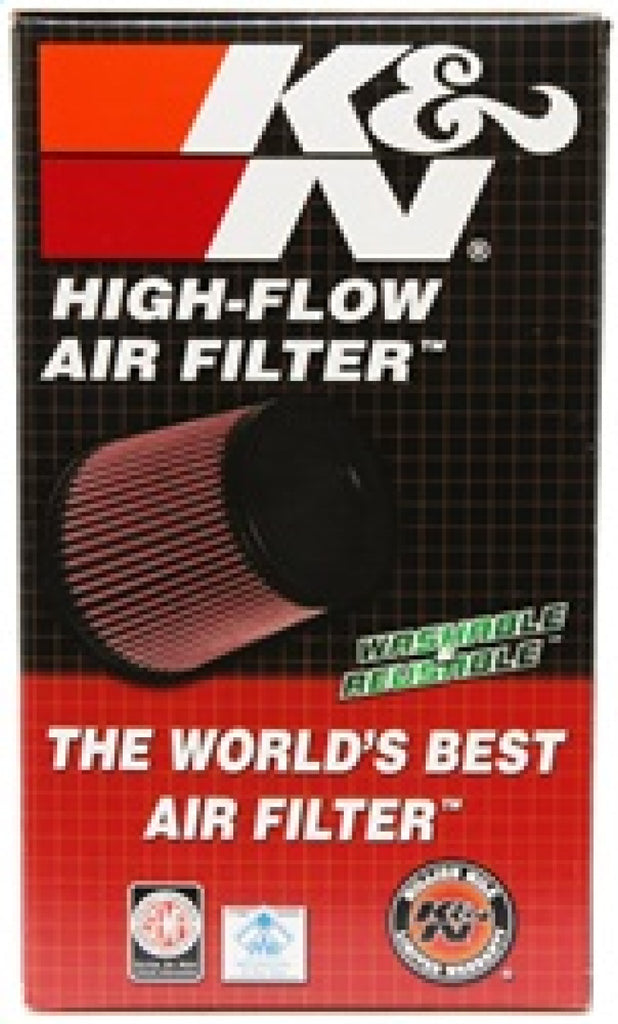 K&N Universal Clamp-On Air Filter 4in FLG / 6in B / 4in T / 7in H