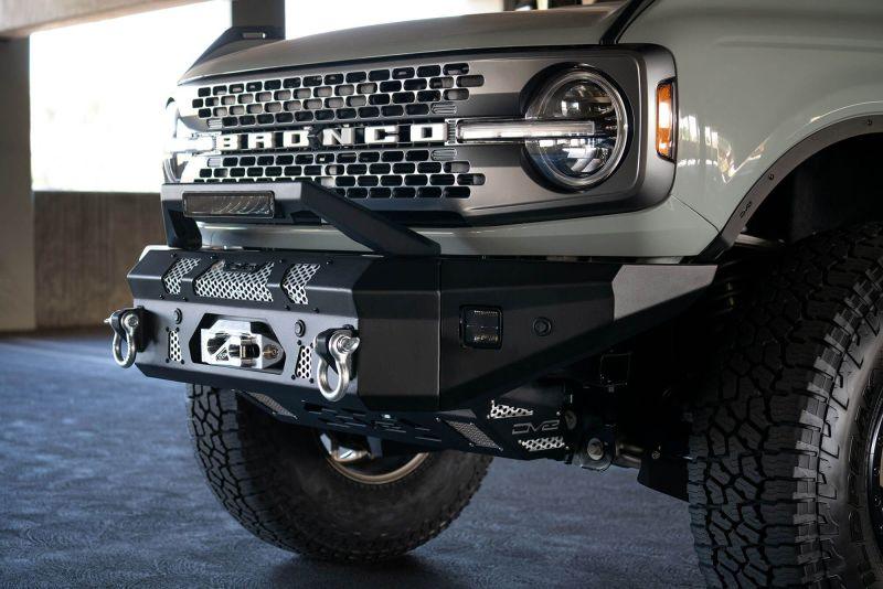 DV8 Offroad Bull Bar Add-On For DV8 Ford Bronco Bumpers - Fits 13in Elite Series Light Bar - Corvette Realm