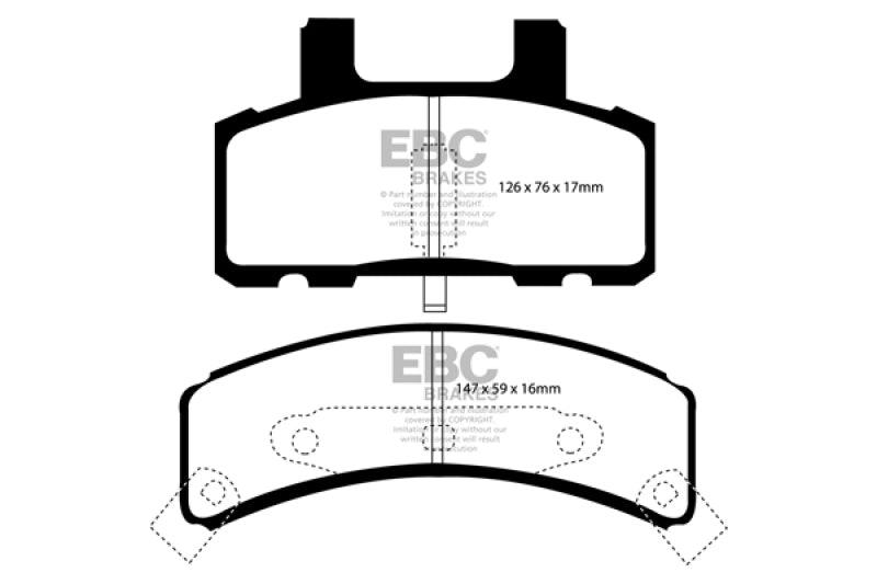 EBC 99-01 Cadillac Escalade 5.7 Greenstuff Front Brake Pads - Corvette Realm