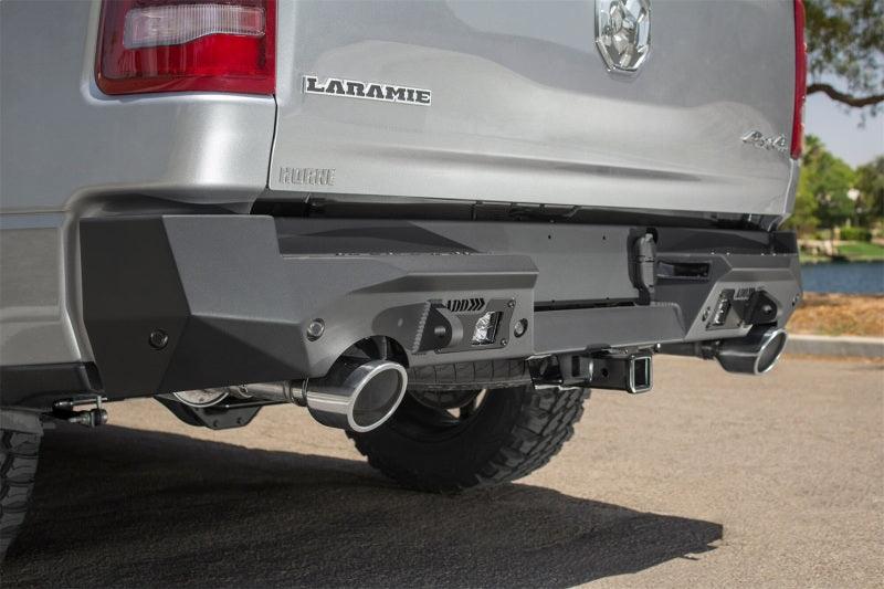 Addictive Desert Designs 2019 Ram 1500 Hammer Stealth Fighter Rear Bumper w/ 6 Sensor Cutouts - Corvette Realm