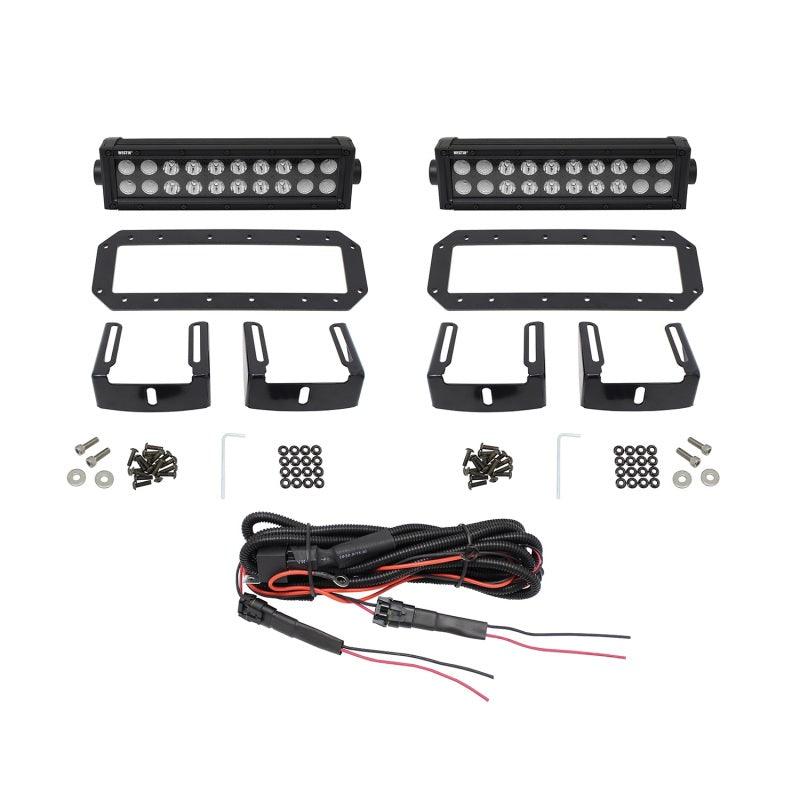 Westin HDX Flush Mount B-FORCE LED Light Kit (Set of 2) w/wiring harness - Black - Corvette Realm