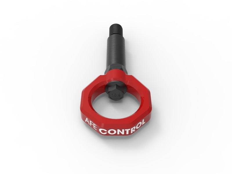 aFe Control Front Tow Hook Red 20-21 Toyota GR Supra (A90)